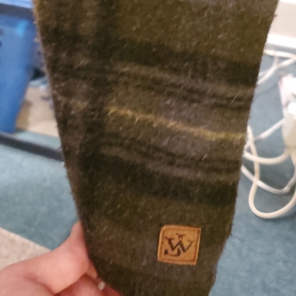 JOHN WAYNE WOOLY FLEECE 1/4 SNAP PULLOVER PLAID SWEATER - SIZE large - Picture 4 of 4